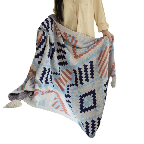 Sofa Throw - Bohemian Bay Knitted Blanket - Image 5